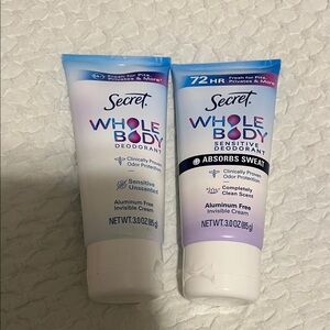 NWT Secret Whole Body Sensitive Deodorants